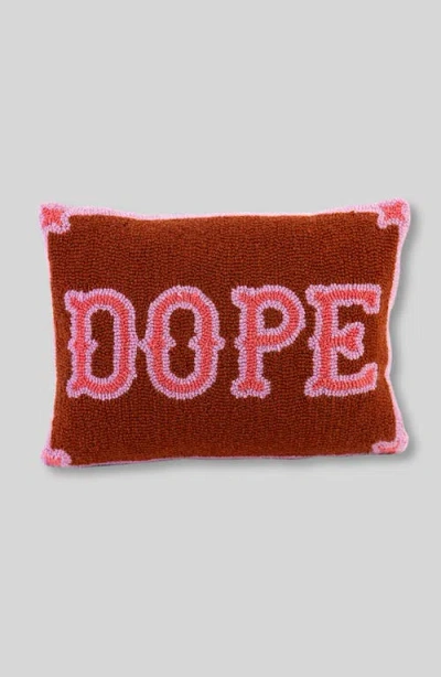 Furbish Dope Hook Pillow In Pink