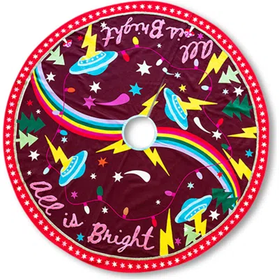 Furbish Embroidered Tree Skirt In All Is Bright