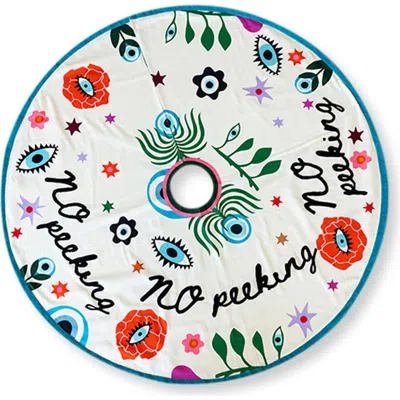 Furbish Embroidered Tree Skirt In No Peeking