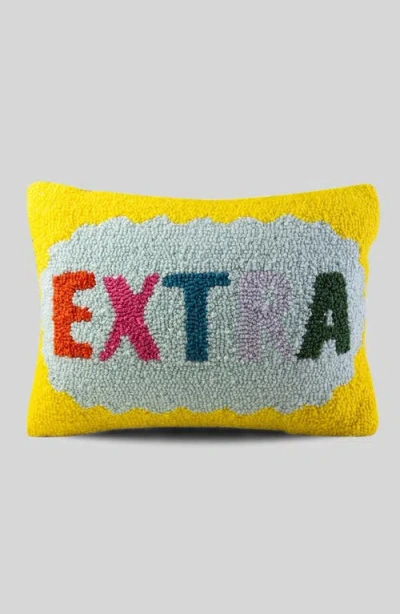 Furbish Extra Hook Pillow In Yellow, Multi