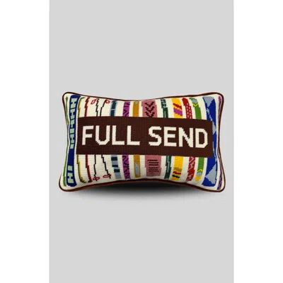 Furbish Full Send Needlepoint Pillow