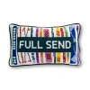 Furbish Full Send Needlepoint Pillow In Multi