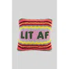 Furbish Lit Af Hook Pillow In Multi