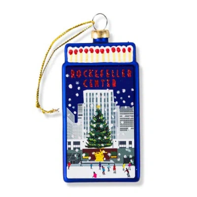Furbish Matchbook Ornament In Blue