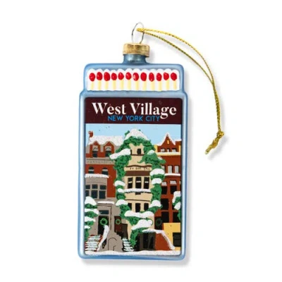 Furbish Matchbook Ornament In Blue