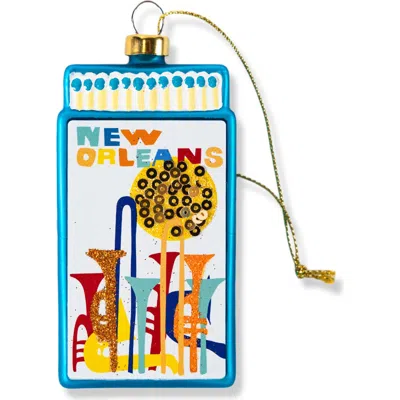 Furbish Matchbook Ornament In Blue