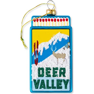 Furbish Matchbook Ornament In Blue