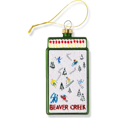 Furbish Matchbook Ornament In Green