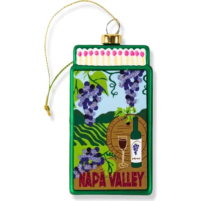 Furbish Matchbook Ornament In Green