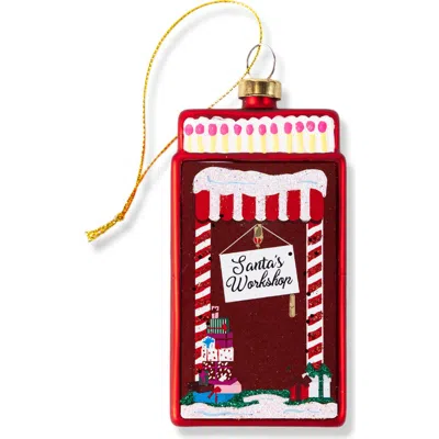 Furbish Matchbook Ornament In Red