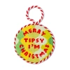 Furbish Needlepoint Ornament In Yellow