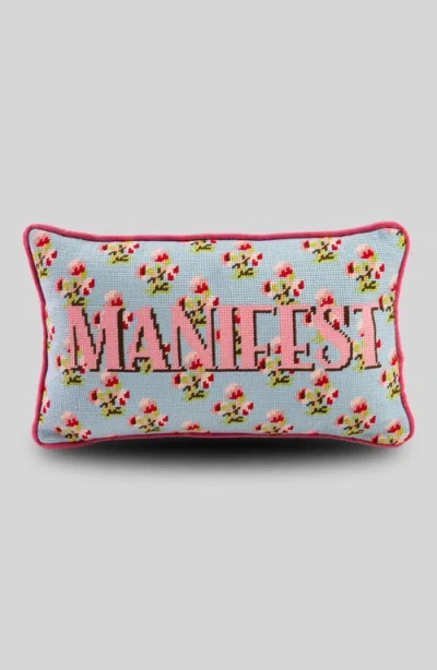 Furbish Needlepoint Pillow In Multi