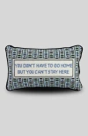 Furbish Needlepoint Pillow In Blue