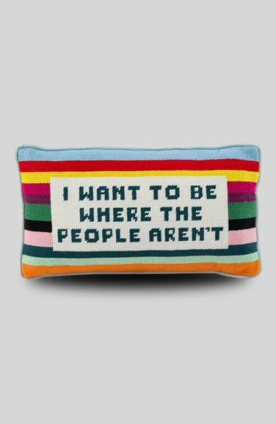 Furbish Needlepoint Pillow In Multi
