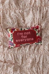 Furbish Needlepoint Throw Pillow By  In Maroon At Urban Outfitters