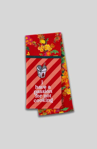 Furbish Not Cooking Passion Dish Towel In Red