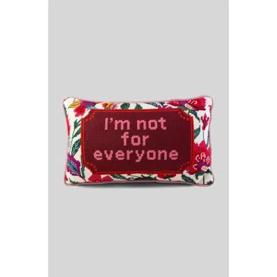 Furbish Not For Everyone Needlepoint Pillow In Not For Everyone