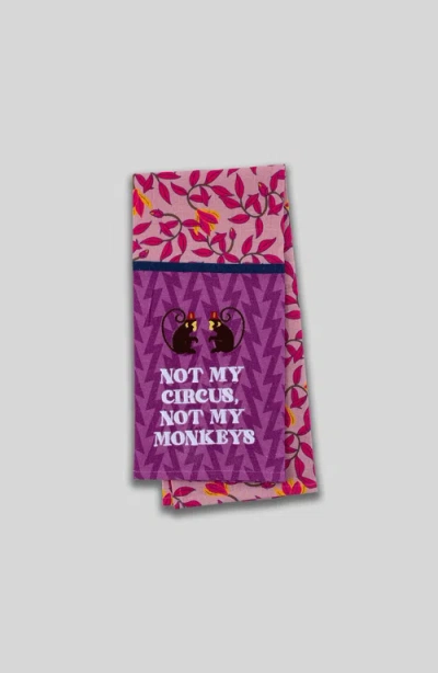 Furbish Not My Circus Dish Towel In Purple