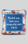 Furbish Overthink This Needlepoint Pillow In Multi