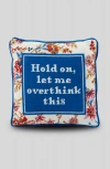 Furbish Overthink This Needlepoint Pillow In Multi