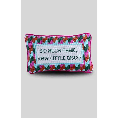 Furbish Panic At The Disco Needlepoint Pillow In Multi