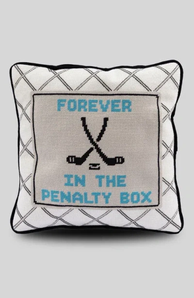 Furbish Penalty Box Needlepoint Pillow In Multi