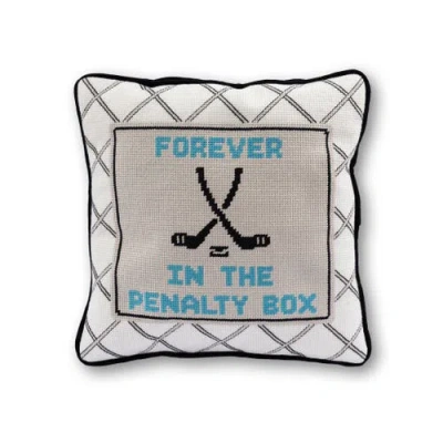 Furbish Penalty Box Needlepoint Pillow In Multi
