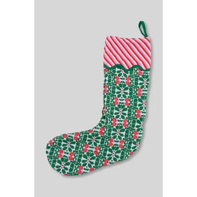 Furbish Pomegranate Stocking In Green