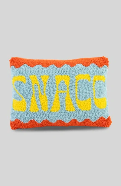 Furbish Snacc Hook Pillow In Blue Green