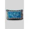 Furbish Straight Needlepoint Pillow In Multi