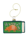 Furbish Studio Austin Matchbook Ornament In Green