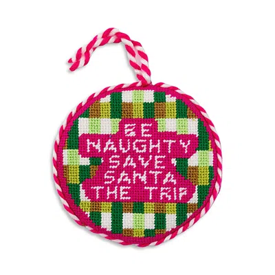 Furbish Studio Be Naughty Needlepoint Ornament In Multi