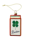 Furbish Studio Boston Matchbook Ornament In Red