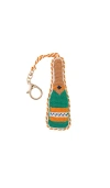 Furbish Studio Champagne Bottle Bag Charm In Green