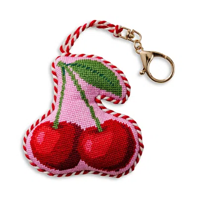 Furbish Studio Cherries Bag Charm In Purple