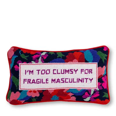 Furbish Studio Clumsy Needlepoint Pillow, 15 X 9 In Multi