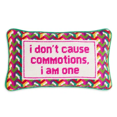 Furbish Studio Commotions Needlepoint Decorative Pillow - Exclusive In Multi