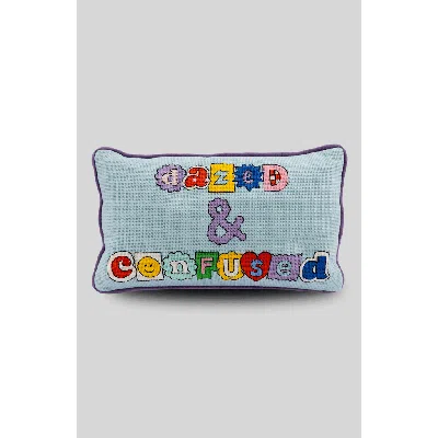 Furbish Studio Dazed & Confused Needlepoint Pillow In Multi