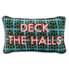 Furbish Studio Deck The Halls Needlepoint Pillow In Green