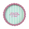 Furbish Studio Fancy Small Tray In Pink