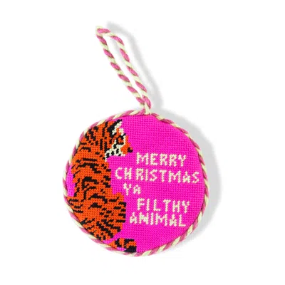 FURBISH STUDIO FURBISH STUDIO FILTHY ANIMAL NEEDLEPOINT ORNAMENT