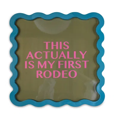 Furbish Studio First Rodeo Large Tray In Green