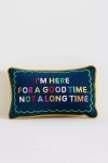 Furbish Studio Game Day Petite Needlepoint Pillow In Blue