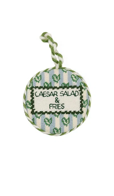 Furbish Studio Girl Dinner Needlepoint Ornament In N,a