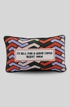 Furbish Studio Good Coma Needlepoint Pillow In Multi