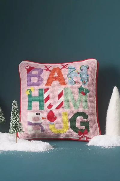 Furbish Studio Holiday Petite Needlepoint Pillow In Multi