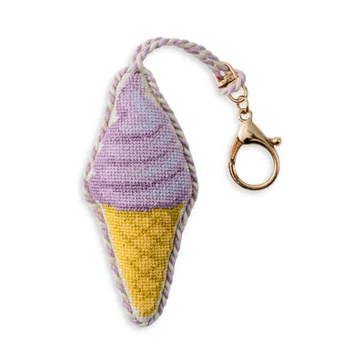 Furbish Studio Ice Cream Cone Bag Charm In Transparent
