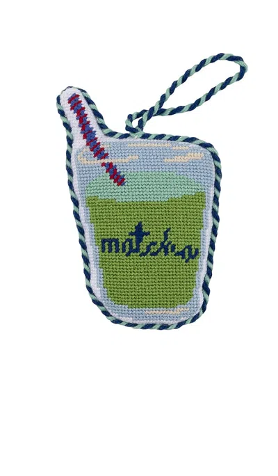 Furbish Studio Matcha Needlepoint Icon Ornament In N,a