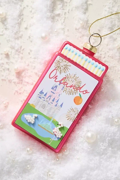 Furbish Studio Matchbook Ornament: Florida Edition In Red