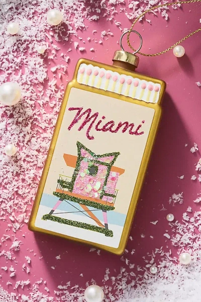 Furbish Studio Matchbook Ornament: Florida Edition In Multi